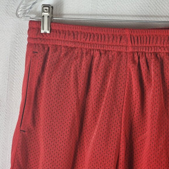 Athletic Works Poly Lined Mesh 2pk Blue/Green Red/Black Shorts Size XL 14-16 - Picture 4 of 16